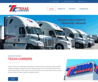 Texascarriers.com(Texas Carriers) Screenshot