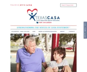 Texascasa.org(Texas CASA) Screenshot