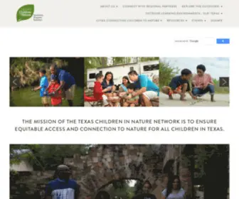 Texaschildreninnature.org(Texas Children in Nature) Screenshot