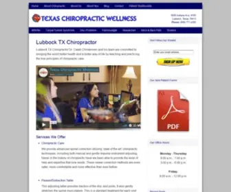 Texaschiropracticwellness.com(Lubbock TX Chiropractor Dr) Screenshot