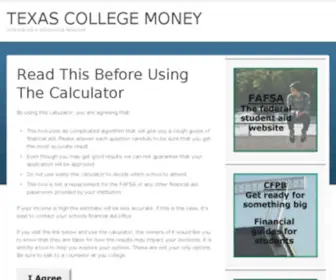 Texascollegemoney.org(Texas College Money) Screenshot