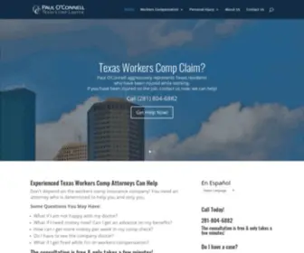 Texascomplawyer.net(Houston Workers Compensation Lawyer) Screenshot