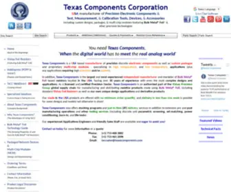 Texascomponents.com(Texas Components Corporation) Screenshot