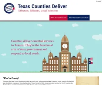 Texascountiesdeliver.org(Texas Counties Deliver) Screenshot