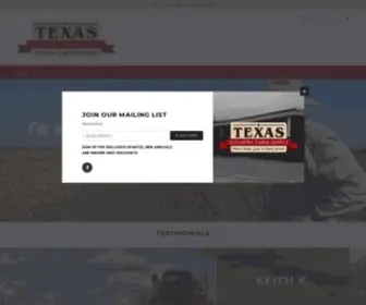 Texascountryfarmsupply.com(Animal Feed Store) Screenshot