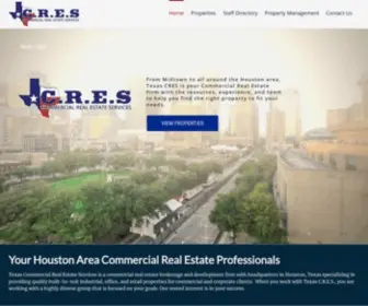 Texascres.com(Your Houston Area Commercial Real Estate ProfessionalsTexas Commercial Real Estate Services) Screenshot