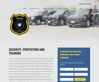 Texascrimepreventionagency.com(Houston Security Services) Screenshot