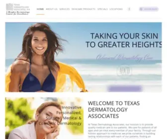 Texasderm.com(Dallas Dermatologists) Screenshot