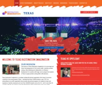 Texasdi.org(Texas Destination Imagination) Screenshot