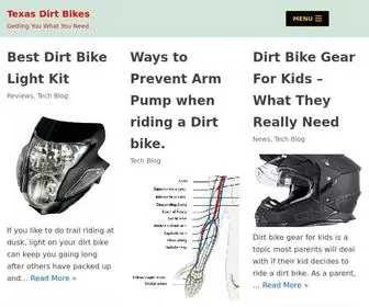 Texasdirtbike.com(Getting You What You Need) Screenshot