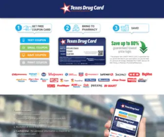 Texasdrugcard.com(Texas Drug Card) Screenshot