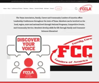 Texasfccla.org(Texas FCCLA) Screenshot