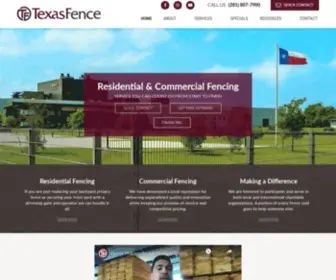 Texasfenceco.com(Fence Company Houston) Screenshot