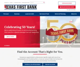 Texasfirstbank.com(Texas First Bank) Screenshot