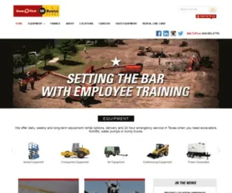 Texasfirstrentals.com(Texas Equipment Rental) Screenshot
