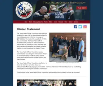 Texasfof.org(Texas Fallen Officer Foundation) Screenshot