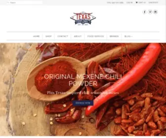 Texasfoodsdirect.com(Shop Mexene Chili Powder) Screenshot