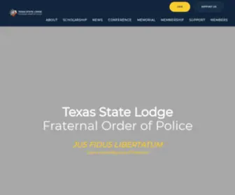 Texasfop.org(Texas Fraternal Order of Police State Lodge) Screenshot