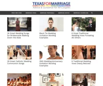 Texasformarriage.org(From Vows to Marriage) Screenshot