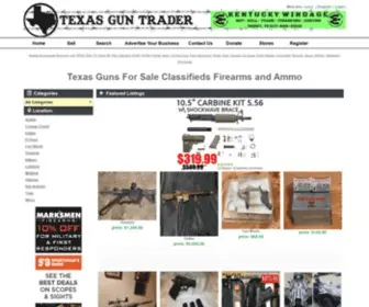 Texasguntrader.com(Texas Guns For Sale Classifieds Firearms and Ammo) Screenshot