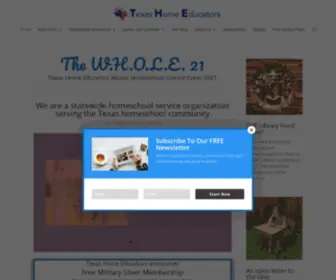 Texashomeeducators.com(Texas Home Educators) Screenshot