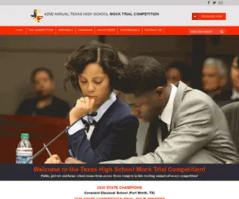 Texashsmocktrial.com(Texas High School Mock Trial Competition) Screenshot