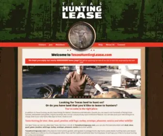 Texashuntinglease.com(Texas Hunting Lease where you hunt deer & wildlife leases or find hunters) Screenshot