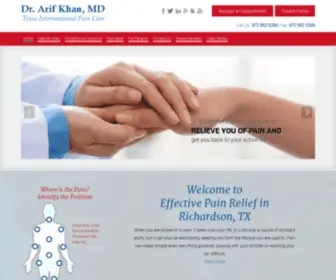 Texasinterventionalpaincare.com(Texas Interventional Pain Care) Screenshot