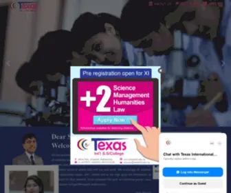 Texasintl.edu.np(Texas International College) Screenshot