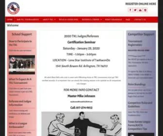 Texaskarateleague.com(Texas Karate League) Screenshot