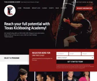 Texaskickboxing.com(Katy Martial Arts & Fitness) Screenshot