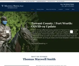 Texaslawsmith.com(Maxwell Smith) Screenshot