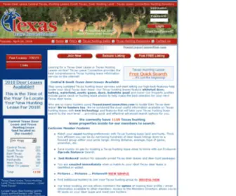 Texasleaseconnection.com(Texas Deer Lease Central Texas) Screenshot