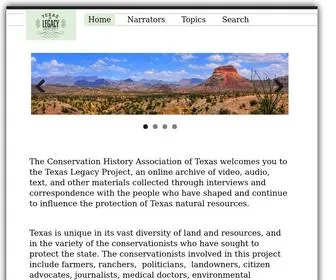 Texaslegacy.org(Texas Legacy) Screenshot