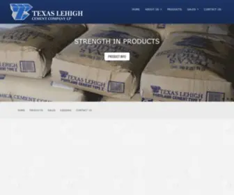 Texaslehigh.com(Lehigh Portland Cement) Screenshot