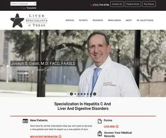 Texasliver.com(Liver Specialists of Texas) Screenshot