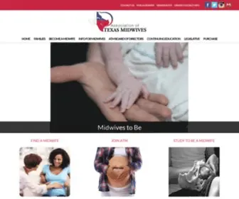 Texasmidwives.com(Association of Texas Midwives) Screenshot