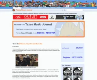 TexasmusicJournal.com(Texas Music Journal) Screenshot