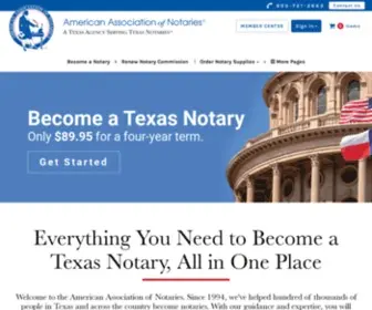 Texasnotary.com(Texas Notary) Screenshot