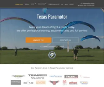 Texasparamotortraining.com(Texas Paramotor Training) Screenshot