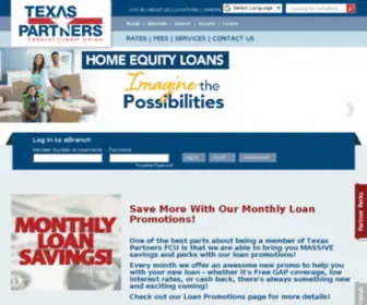 Texaspartnersfcu.org(Texas Partners FCU) Screenshot