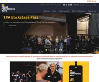 Texasperformingarts.org(Texas Performing Arts) Screenshot