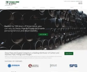 Texaspipe.com(Texas Pipe & Supply) Screenshot