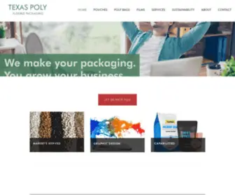 Texaspoly.com(Flexible Packaging manufacturing) Screenshot