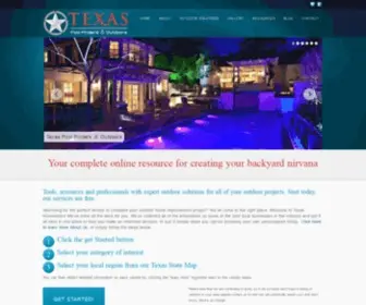 Texaspoolfinder.com(Texas Pool Finders and Outdoors) Screenshot