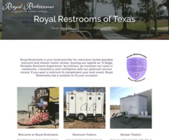 Texasportablerestrooms.com(Royal Restrooms of Texas) Screenshot