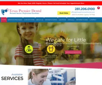 Texaspremierdental.com(Cosmetic & Family Dentist In Cypress) Screenshot