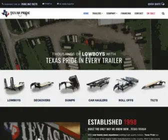 Texaspridetrailers.com(Texas Pride Trailers) Screenshot