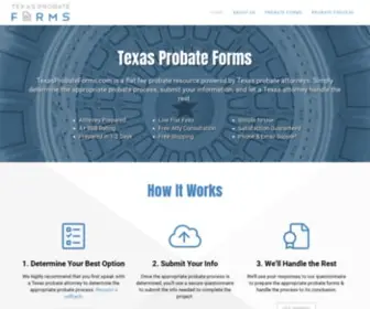 Texasprobateforms.com(Just another WordPress site) Screenshot