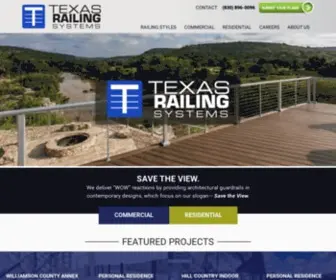 Texasrailingsystems.com(Texas Railing Systems) Screenshot